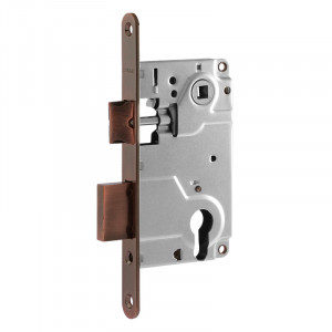 Корпус замка под цилиндр 25-85 мм старая медь