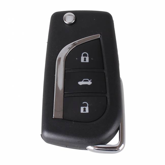 Корпус выкидного ключа TOYOTA 3 кнопки TOYO-30 TOY48 с лого