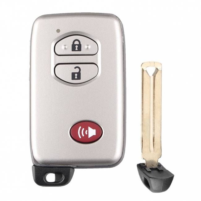 Корпус смарт ключа TOYOTA 2+1 кнопки + вставка TOY48