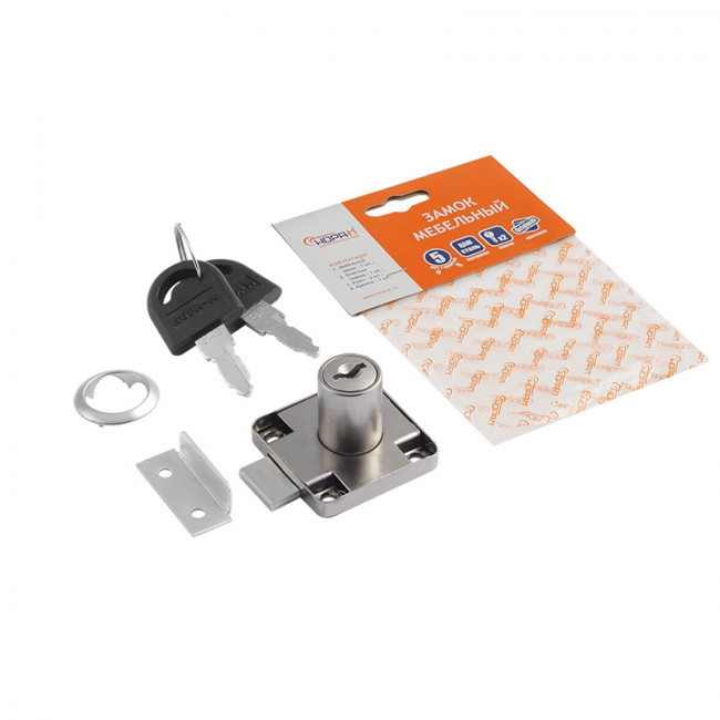Мебельный замок 6136 никель Мебельный замок 6136 никель