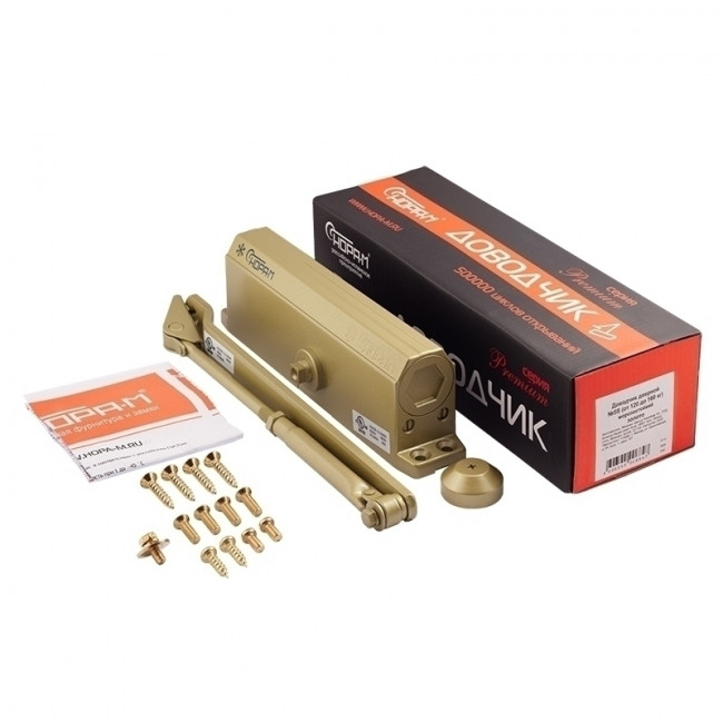 Доводчик дверной 5S золото 120-180кг Доводчик дверной 5S золото 120-180кг