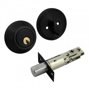 Замок врезной D1 черный