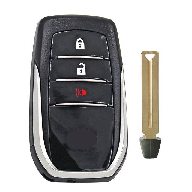 Корпус смарт ключа TOYOTA 2+1 кнопки + вставка TOY48