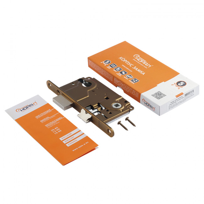 Корпус замка под цилиндр 25-85 мм матовый кофе Корпус замка под цилиндр 25-85 мм матовый кофе