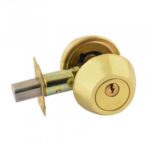 Замок врезной D2 матовое золото