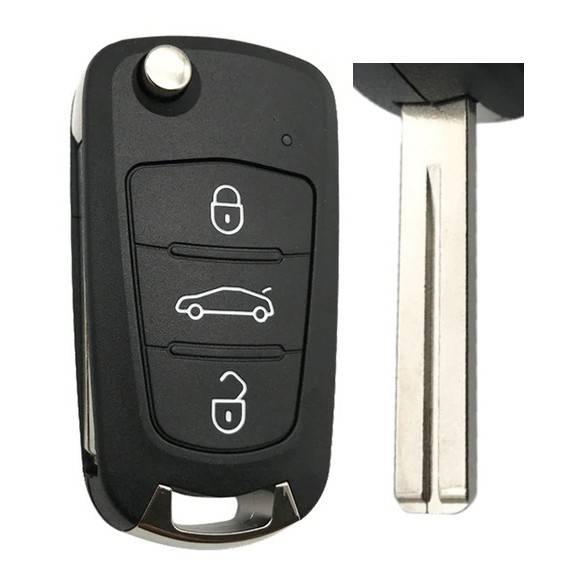 Корпус выкидного ключа Great Wall Motors (GWM) 3 кнопки, с лого