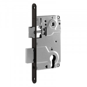 Корпус замка под цилиндр 25-85 мм черный