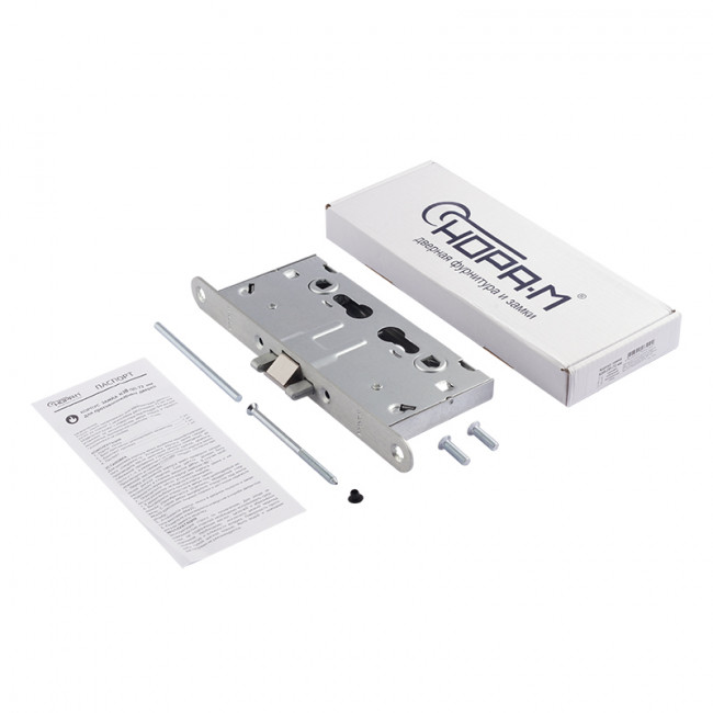 Корпус замка противопожарный КЗВ-ПП-72 мм нержавеющая сталь Корпус замка противопожарный КЗВ-ПП-72 мм нержавеющая сталь