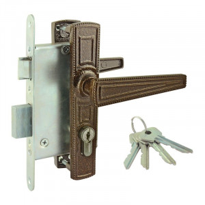 Замок врезной ЗВ4-3.01 медь