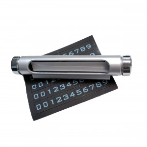 Автовизитка TPCZ02 серебряная