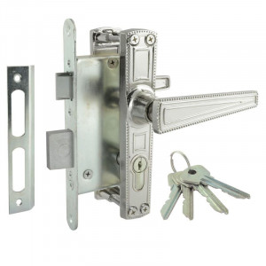 Замок врезной ЗВ4-3.01 хром