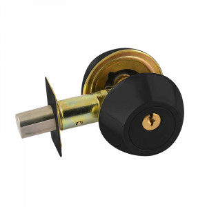 Замок врезной D2 черный