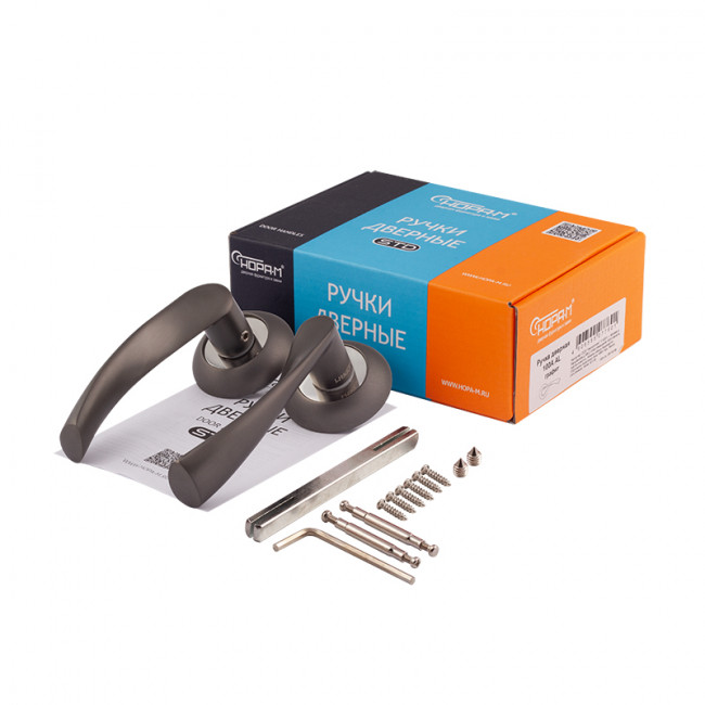 Ручка дверная 100 А Al графит Ручка дверная 100 А Al графит