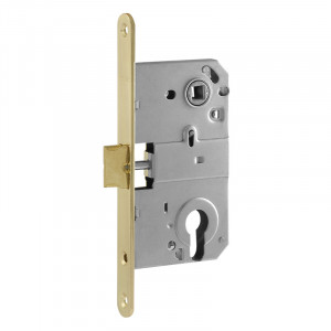 Корпус замка под цилиндр M25-85 мм золото