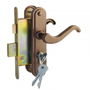 Замок врезной ЗВ4-3.02 медь