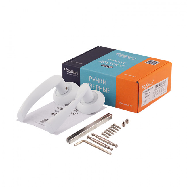 Ручка дверная 100 А Al белый Ручка дверная 100 А Al белый