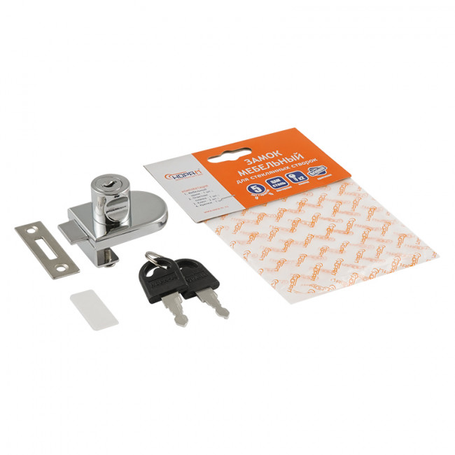 Мебельный замок 6408 хром Мебельный замок 6408 хром