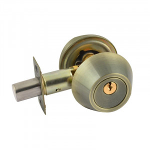 Замок врезной D2 старая бронза