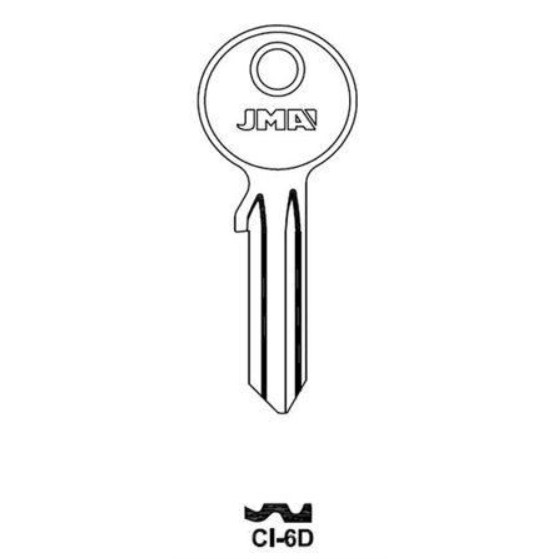 Заготовка английского ключа ABU-41D / CI-6D AB1X AU5DL/C5DL