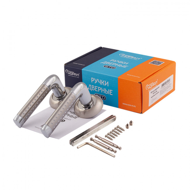 Ручка дверная 101 А Al матовый никель Ручка дверная 101 А Al матовый никель