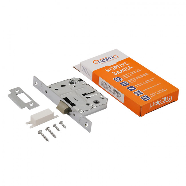 Внутренний механизм с пластиковым ригелем 2070-70 ППП хром Внутренний механизм с пластиковым ригелем 2070-70 ППП хром