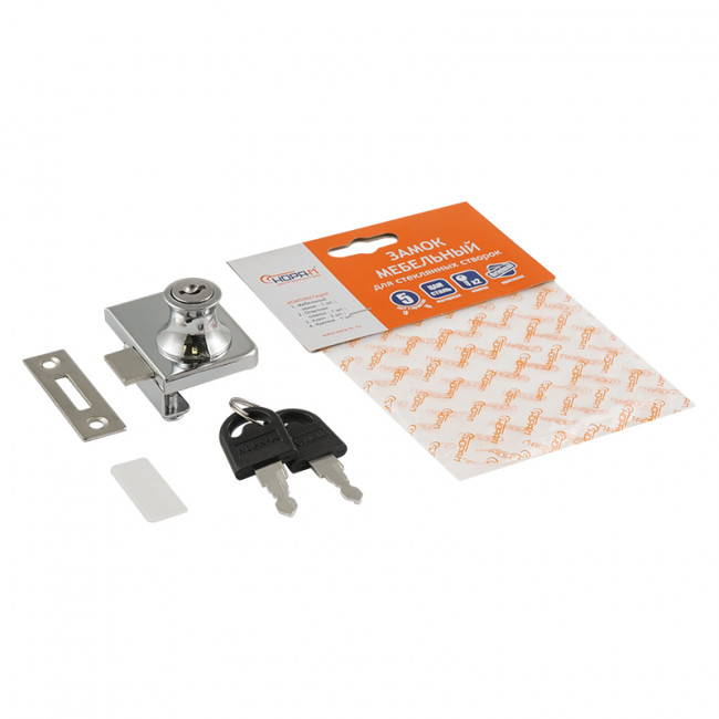 Мебельный замок 6409 хром Мебельный замок 6409 хром