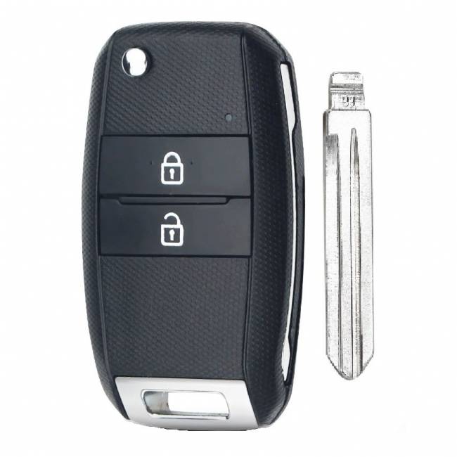 Корпус выкидного ключа HYUNDAI 2 кнопки HY-11D HYN14R, с лого