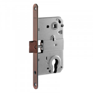 Корпус замка под цилиндр M25-85 мм старая медь