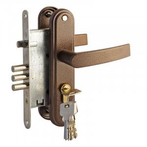 Замок врезной ЗВ4-31/55 медь