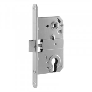 Корпус замка под цилиндр M25-85 мм хром