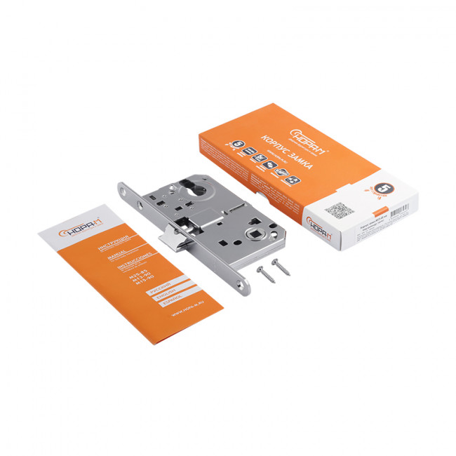 Корпус замка под цилиндр M25-85 мм хром Корпус замка под цилиндр M25-85 мм хром