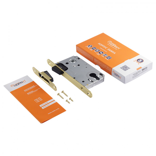 Корпус замка под цилиндр магнитный 25М-85 мм золото Корпус замка под цилиндр магнитный 25М-85 мм золото