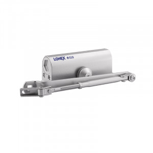 Доводчик дверной 310 LONEX от 15 до 60 кг серебро