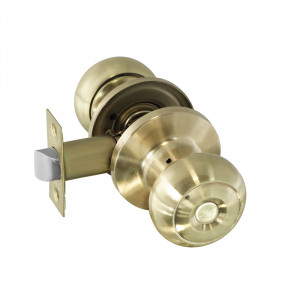 Защелка межкомнатная Н матовое золото 05 - без запирания