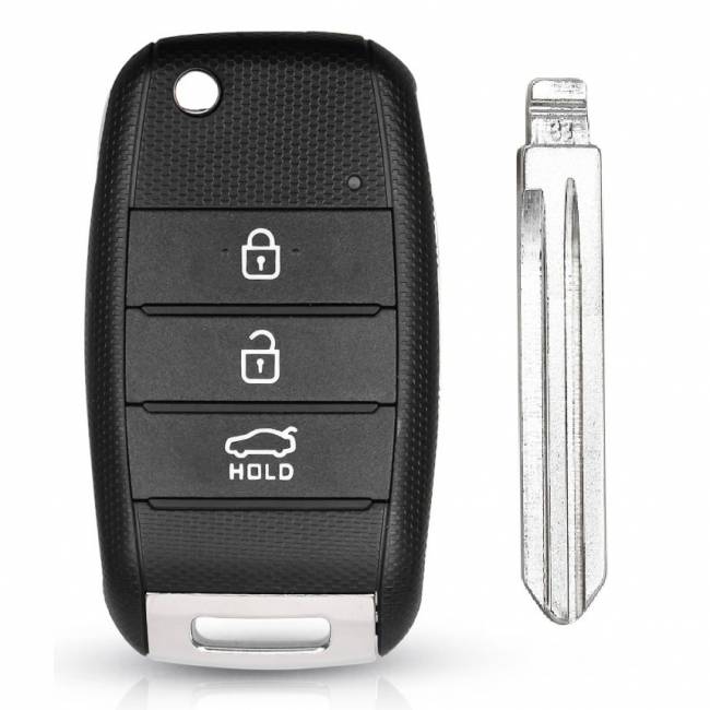 Корпус выкидного ключа HYUNDAI 3 кнопки HY-11D HYN14R, с лого