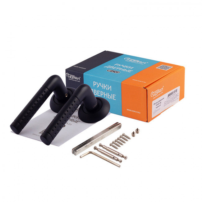 Ручка дверная 101 А Al черный Ручка дверная 101 А Al черный