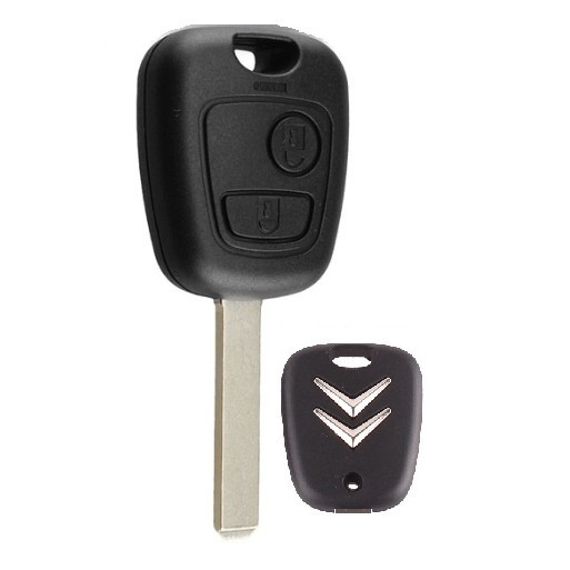 Корпус ключа CITROEN 2 кнопки CIT-1B VA2, с лого