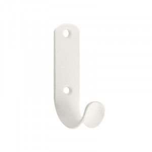 Крючок-вешалка 1 рожковый белый г. нытва