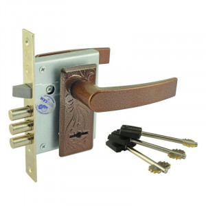 Замок врезной ЗВ9-8/13.СП2.НР-002.Ш (74500) медь