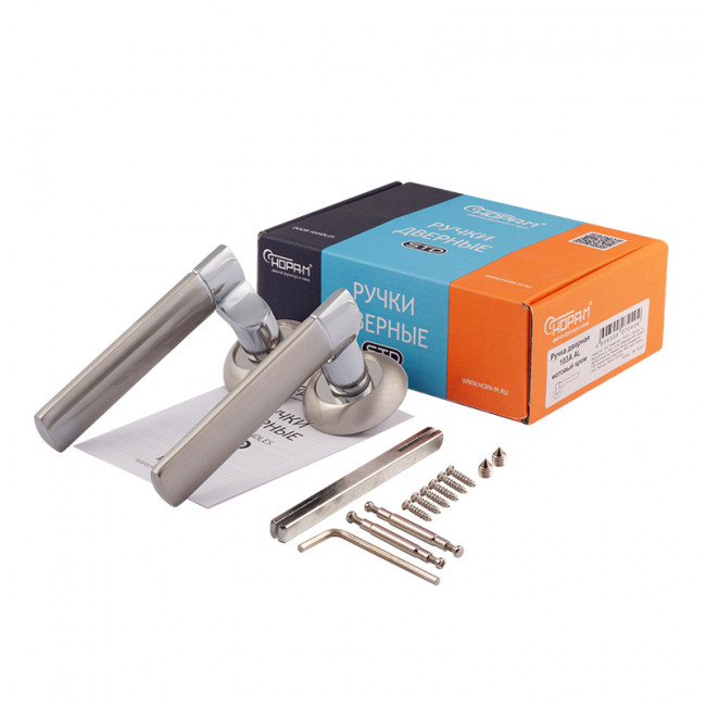 Ручка дверная 103 А Al матовый никель Ручка дверная 103 А Al матовый никель