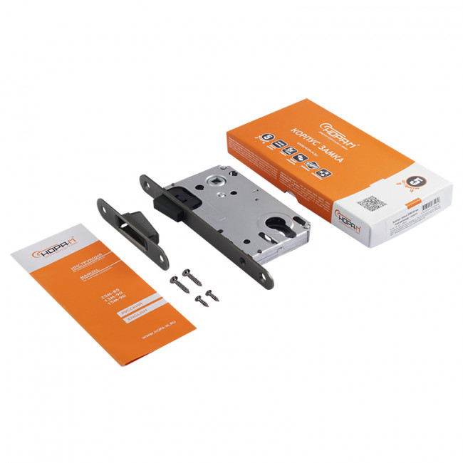 Корпус замка под цилиндр магнитный 25М-85 мм графит Корпус замка под цилиндр магнитный 25М-85 мм графит