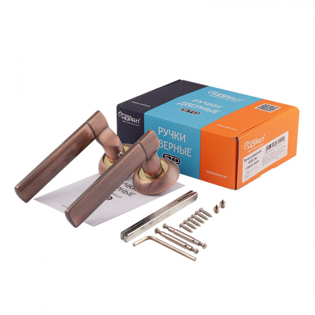 Ручка дверная 103 А Al старая медь Ручка дверная 103 А Al старая медь