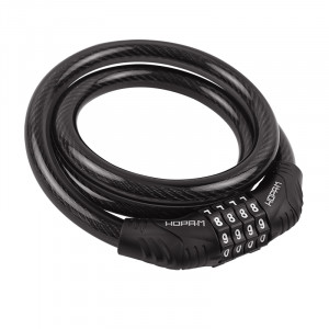 Велосипедный замок №21 черный 12x800 мм