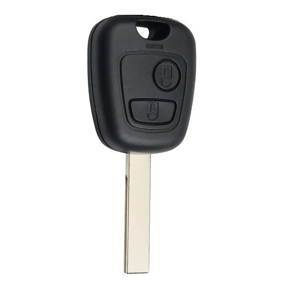 Корпус ключа CITROEN, PEUGEOT 2 кнопки HU-HCA HU83, без лого