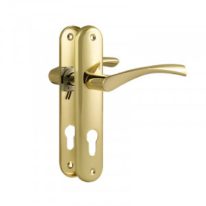 Ручка на планке 100-70 мм золото