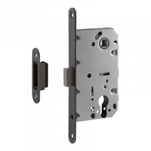 Корпус замка под цилиндр магнитный М25М-85 мм графит