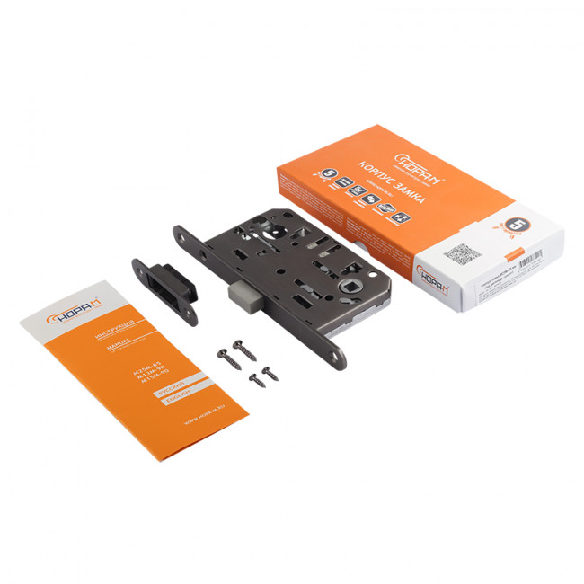 Корпус замка под цилиндр магнитный М25М-85 мм графит Корпус замка под цилиндр магнитный М25М-85 мм графит