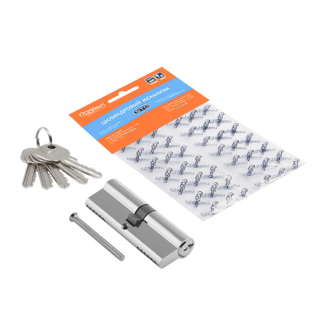 Цилиндр STD Al Л хром л-90 (45-45) Цилиндр STD Al Л хром л-90 (45-45)