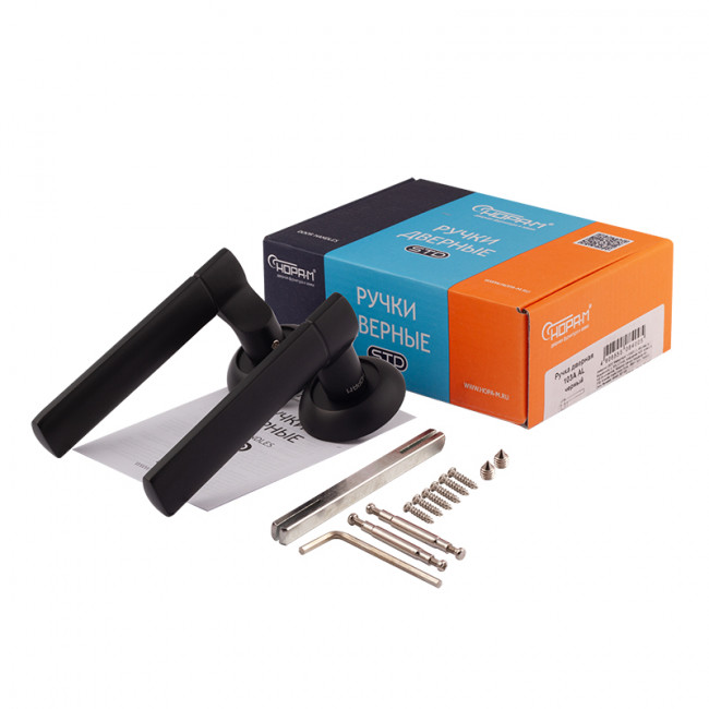 Ручка дверная 103 А Al черный Ручка дверная 103 А Al черный