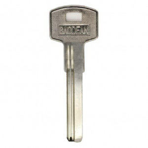 Заготовка вертикального ключа Baodean 38мм 2 паза металл, под бронь